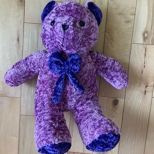 soft purple teddy bear